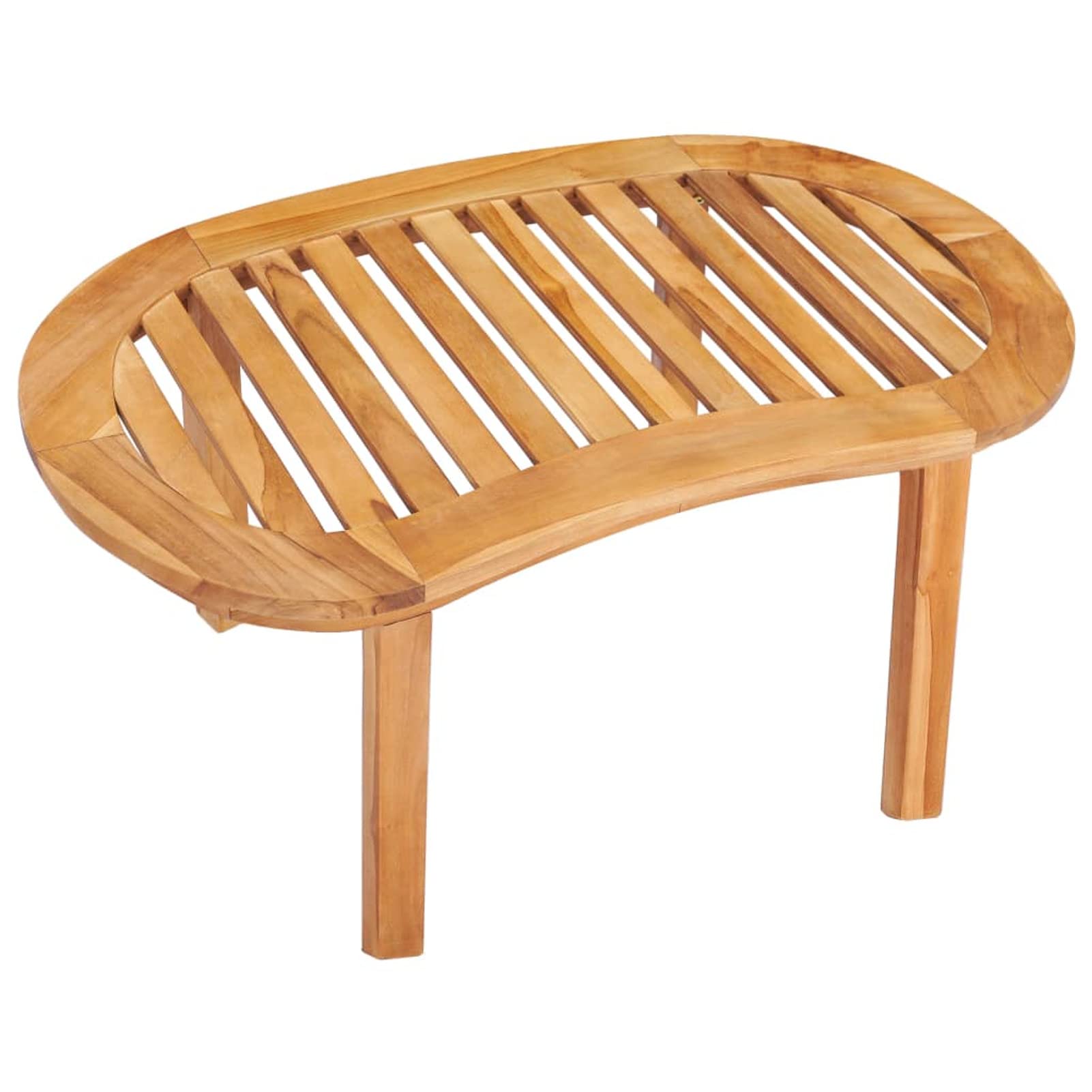 Homgoday Table basse 90 x 50 x 45 cm en bois de teck massif, table d'appoint pour canapé, table d'appoint pour salon, salle de réception d'invités, chambre à coucher et mobilier de bureau