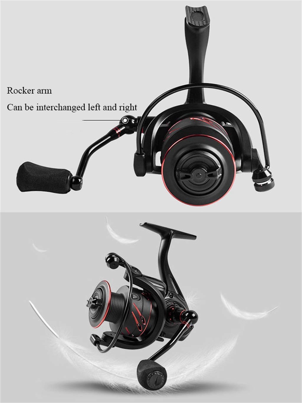 Amazon.co.jp: ZREELS 釣り輪 メタル 釣り糸 黒 スピニングリール