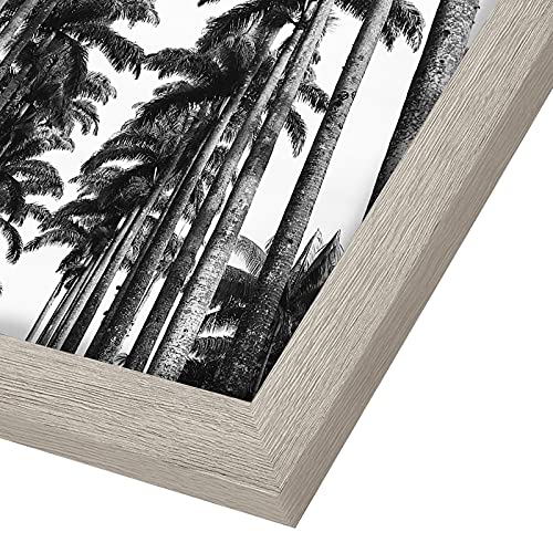 Americanflat 22x28 Poster Frame with Polished Plexiglass - Wide Picture Frames Made of Engineered Wood for Vertical or Horizontal Wall Display - Epic Collection - Driftwood