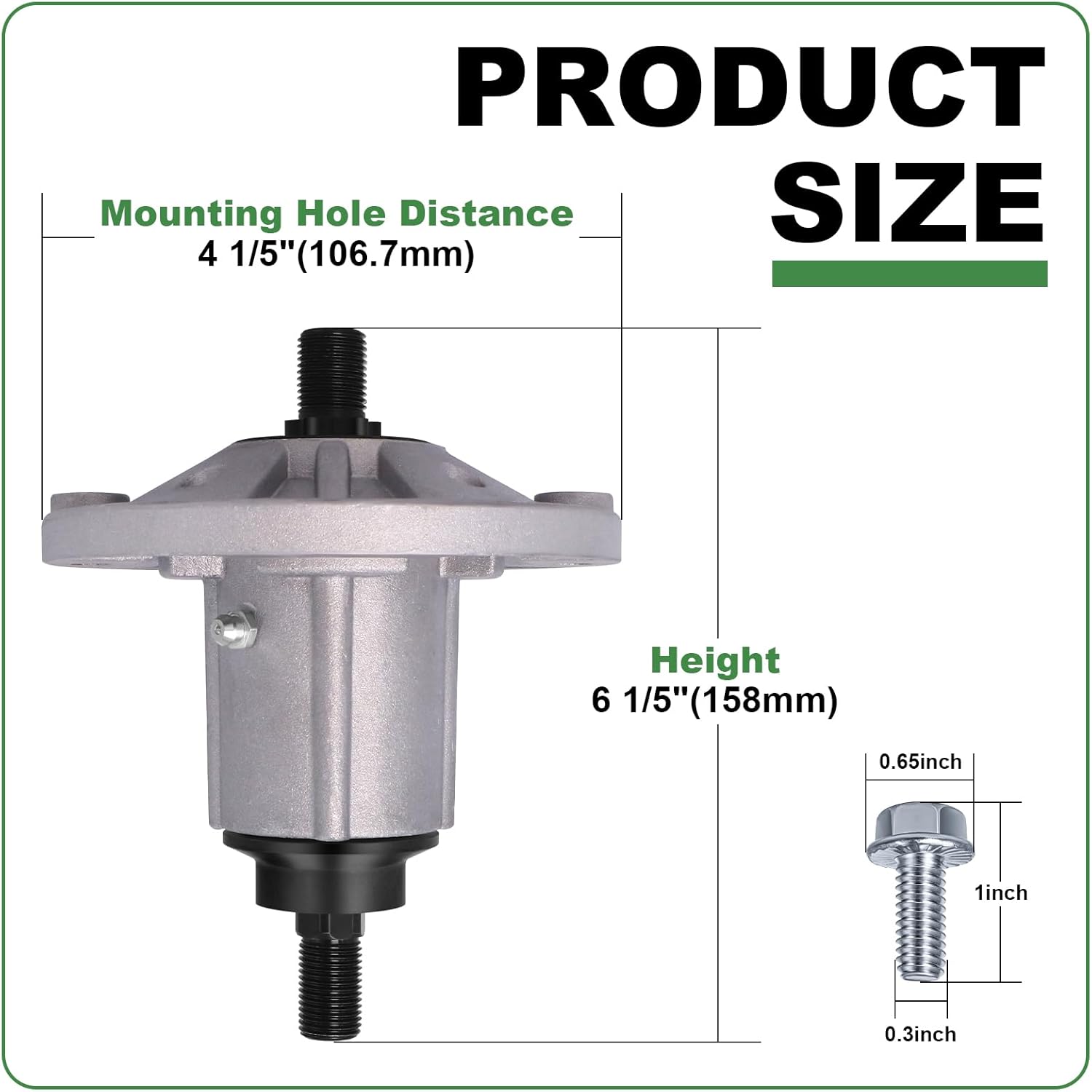Podoy GY21099 Spindle Assembly Compatible with John Deere 190C D170 G110 E180 LA150 LA175 54 Inch Decks GY20867 GY20592 285-883 (Pack of 3)
