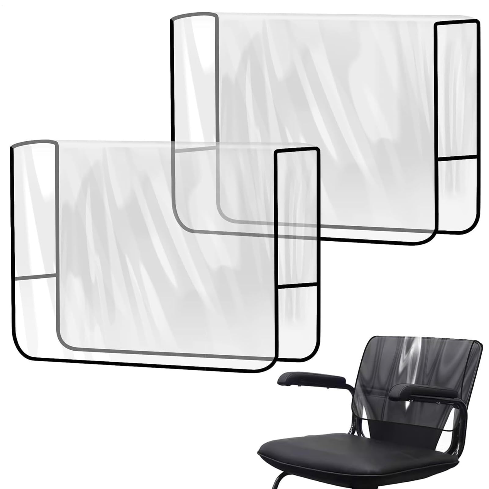 Funda de asiento cuadrada impermeable para cojín de sillón de comedor y hostelería