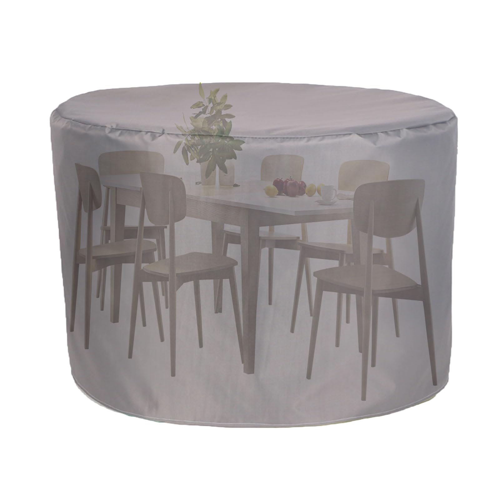 Housse ronde pour meubles de jardin - Imperméable et résistante - 420D