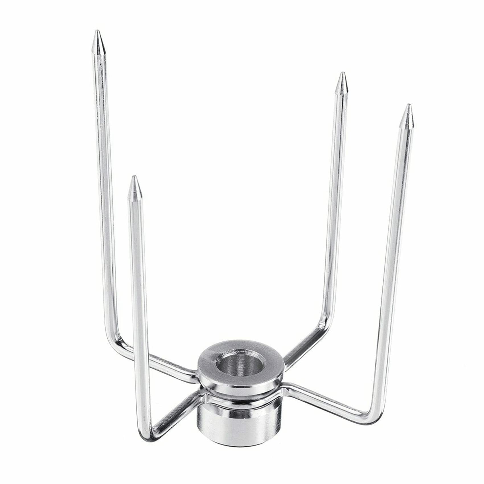 SHZICMY 4 Pinze Per Carne In Acciaio Inox Per Spiedo Girevole - Fermagli Per Pollo, Adatte Per Aste Da 8-11 Mm