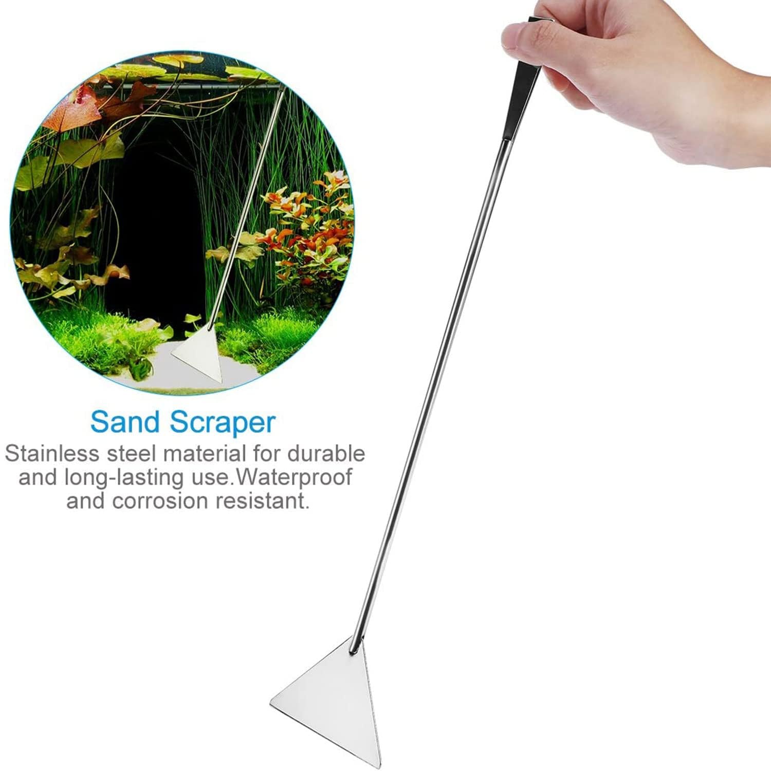 Sunshine smile 6PCS Accessori Acquario,Forbici Acquario,Pinza Acquario,Acquario Aquascaping Kit,Acquario Pinzette per Acquario,Acquatica Strumenti Set,Acquario Aquascaping Kit