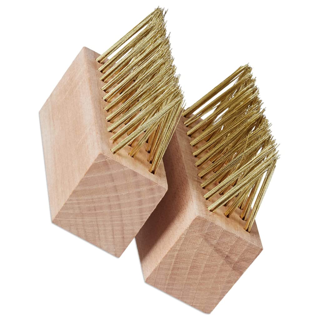 Weed Remover Tool, 2PCS Steel Bristles Paver Weeding Tool, Easy to Clean Moss Remover, Replacement Paver Cleaner for Outdoor Patio Pavement Sidewalk Driveway Paver Weeding Tool