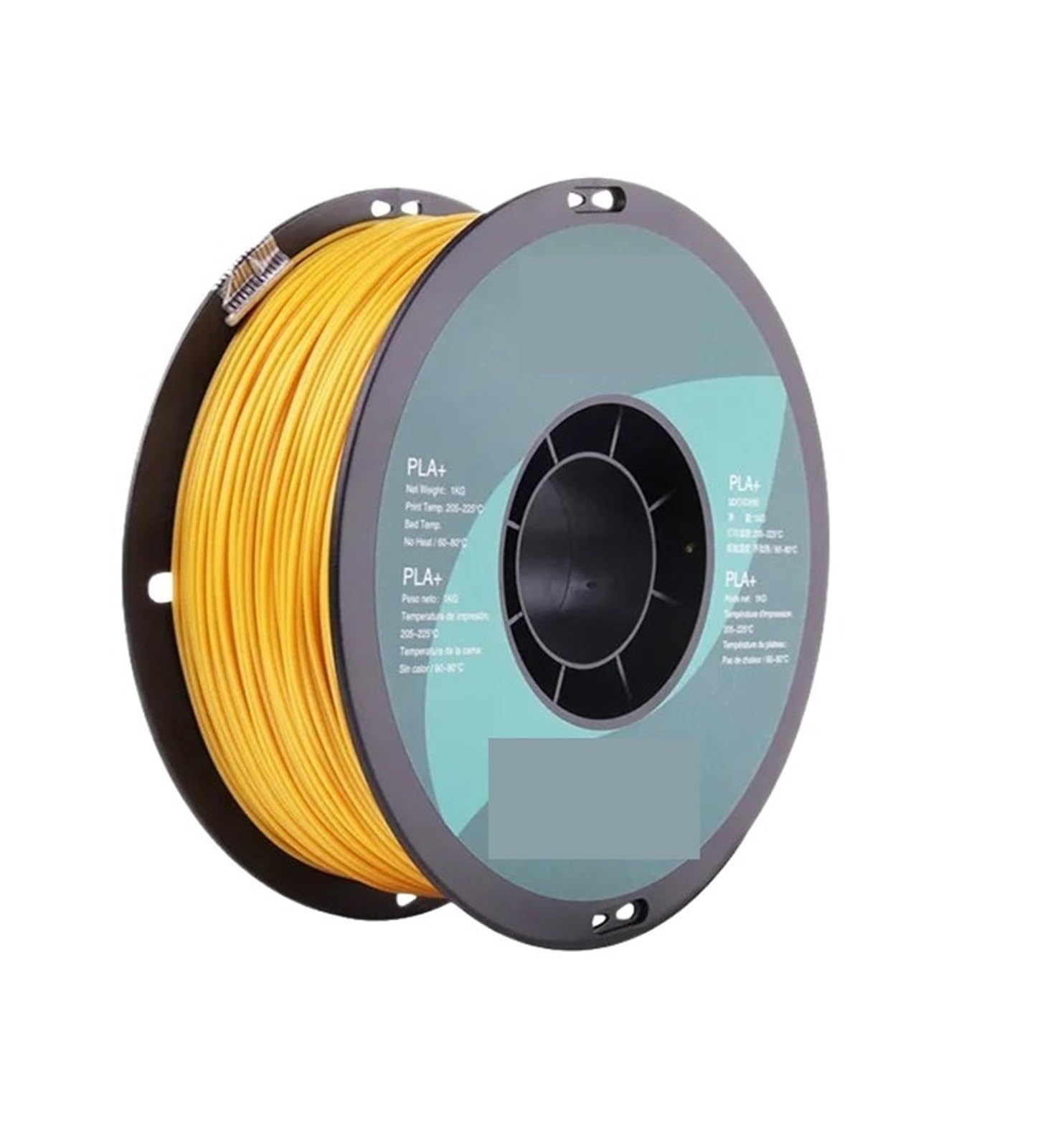 3D Drucker Filament, 3D-Druckmaterial for 3D-Drucker, 3D-Druckerfilament PLA+ 1,75 mm Maßgenauigkeit +/- 0,03 mm 1 kg (2,2 Pfund) Spule(Gold)