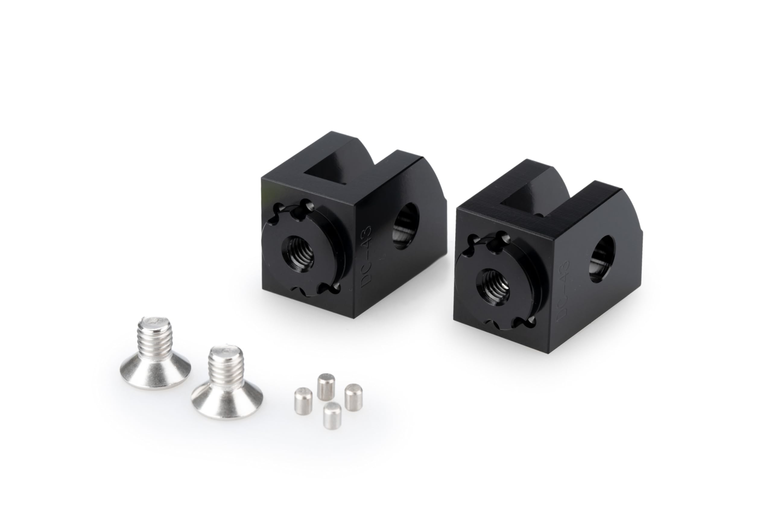 Puig 21415N Adaptor Adjustable Rider Footpeg Black