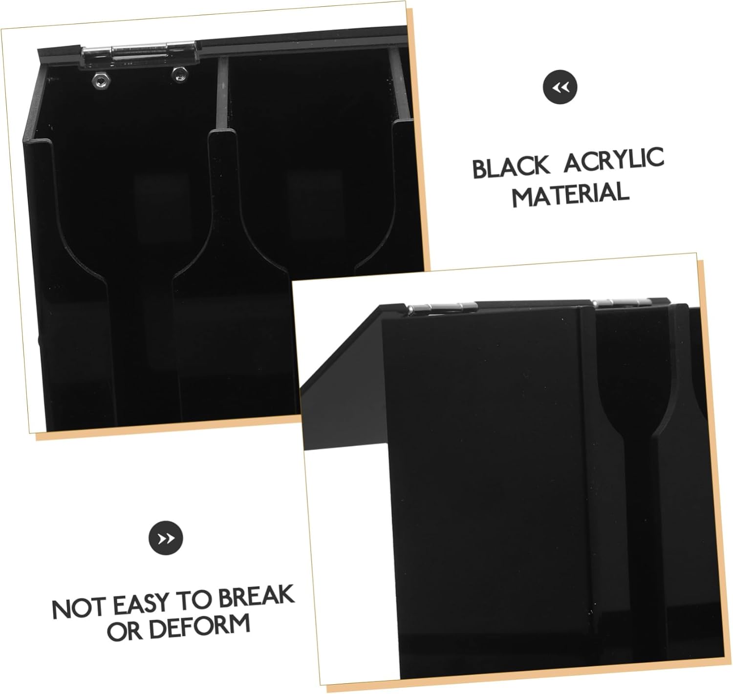 STOBAZA Compartment Acrylic Table Spoon Storage Box Organizer for Kitchen Gadgets Silverware Organizer