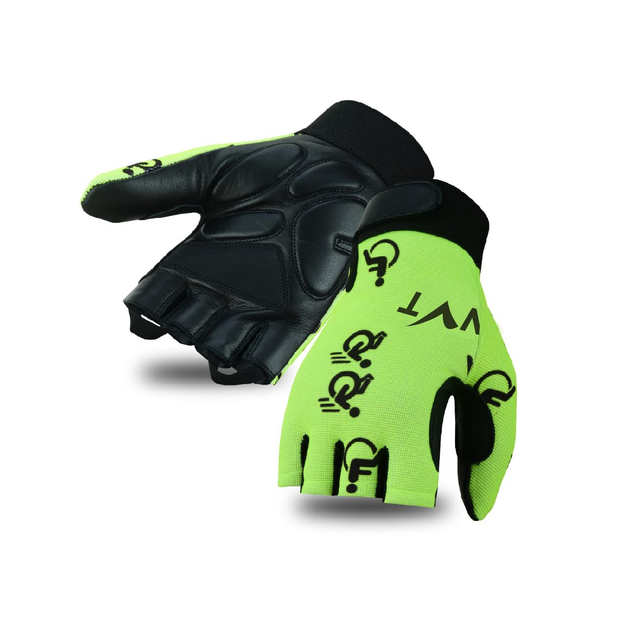 NVT Guantes para silla de ruedas 2023, entrenamiento para hombre, palma de piel auténtica, acolchados, transpirables, sin dedos, con agarre antideslizante, guantes de ciclismo ligeros.