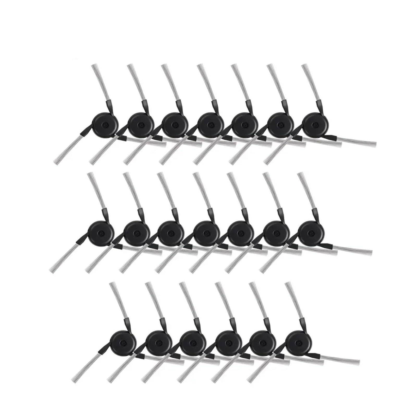 GENTERUN Side Brush,Compatible For Dreame,X40/X40Pro/X50/X50/S40 Enhanced/X40Pro/L40/X30Pro Ultra Robot Vacuum Cleaner(20pc black)