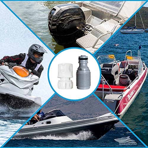 Seaworks Marine Outboard Engine Flush Connect Kit, For Outboard Engines Including Mercury, Yamaha, Suzuki, Mariner And More #TOP3
