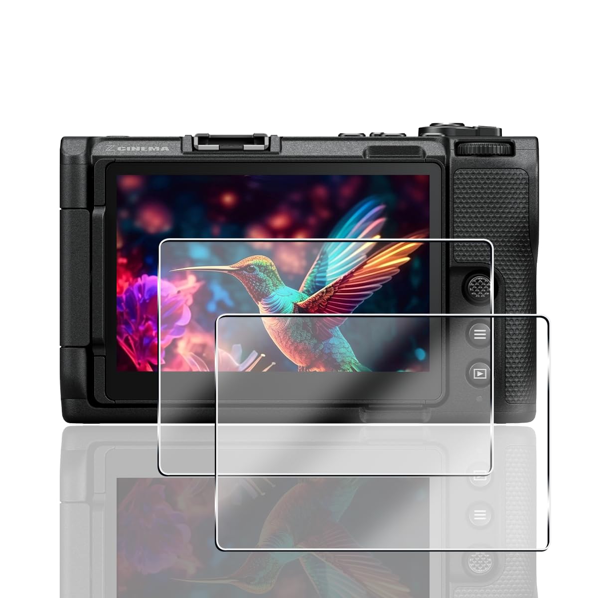 【2枚セット 日本旭硝子素材】 用 Nikon ZR 保護フィルム ガラスフィルム ニコン ZR フィルム カメラ保護フィルム 硬度10H 対応 ZR ガラスフィルム カメラレンズ保護フィルム 高透過率 3D Touch対応 耐衝撃 飛散防止 高感度 指紋・汚れ防止 簡単貼り付け 用 Nikon ZR アクセサリー