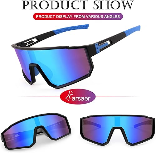 Miniatura 2 de Karsaer Visison - Gafas de sol polarizadas para ciclismo, equitación, deportes, hombres y mujeres, para Moutain Baseball MTB