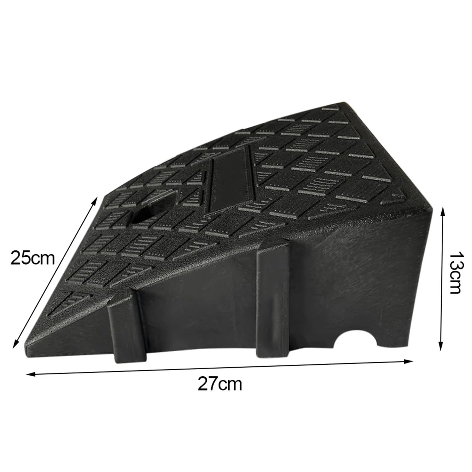 Genérico Kit de rampa de Acceso portátil de Alta Resistencia - Rampa de Acceso de plástico Ligero para Autos, Camiones, remolques, Bicicletas y Motocicletas - Solución Duradera de 25 x 27 x