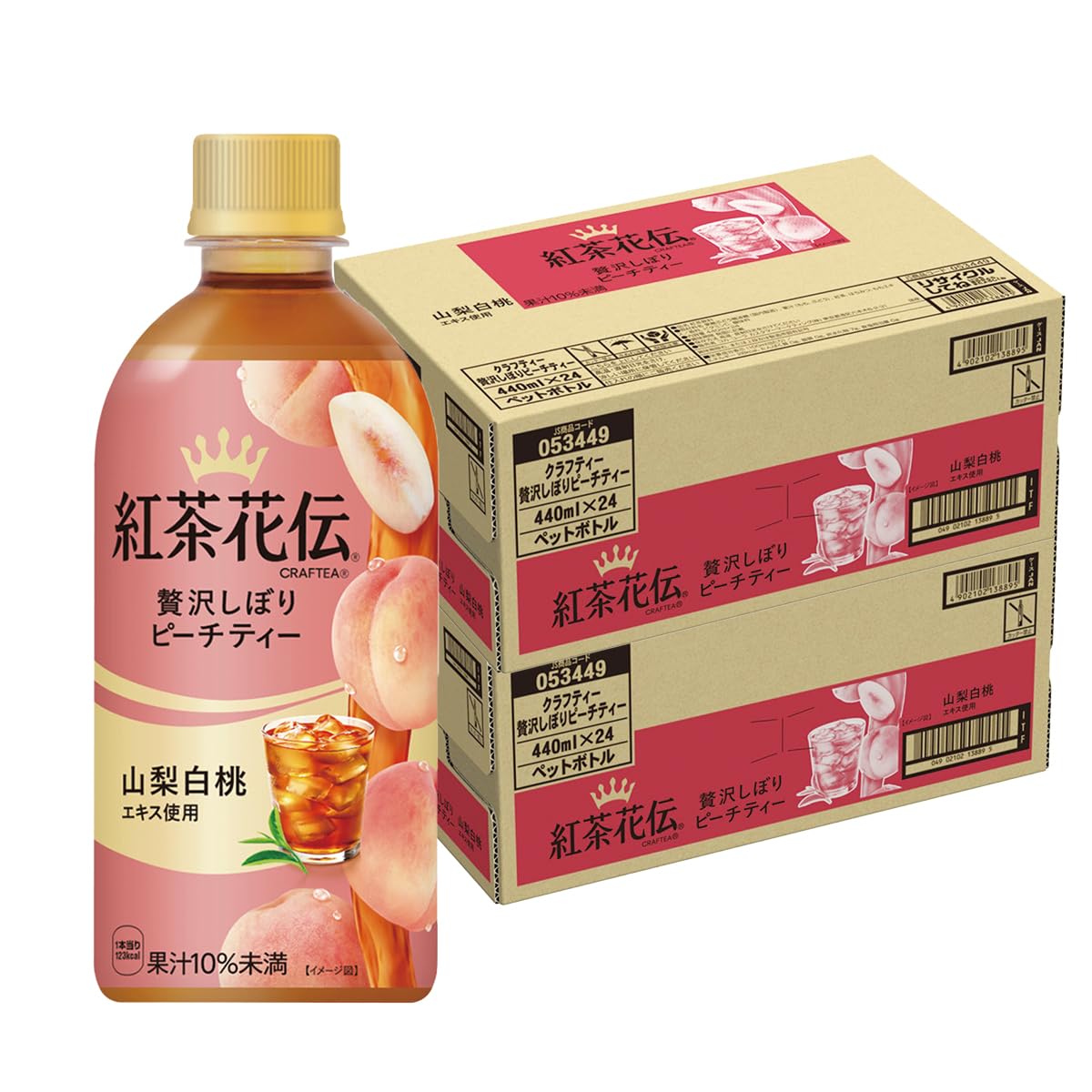 Amazon.co.jp: 紅茶花伝 クラフティー 厳選しぼりピーチティー [PET