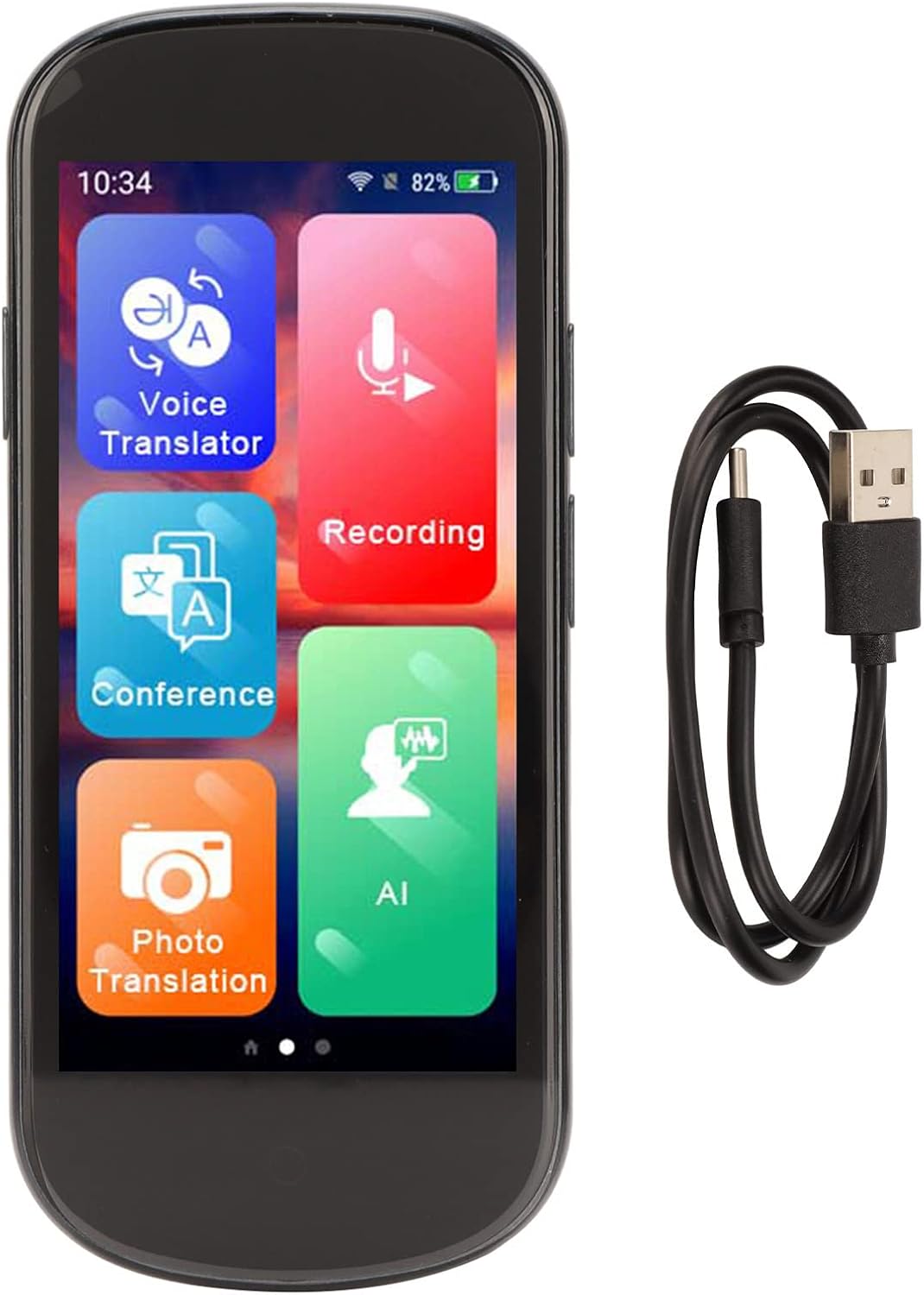 Language Translator, V12 4.0 Inch Screen Smart Translator