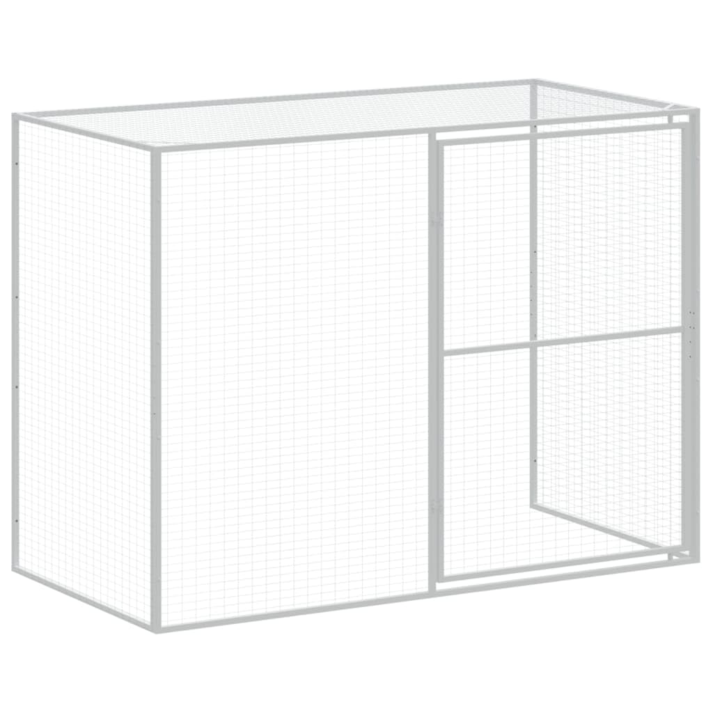 vidaXL Niche pour Chien avec Cour Anthracite 214x253x181 cm, Cage pour Chien, abri pour Chien, Maison pour Animaux, Cages pour Chien, Cour pour Chien