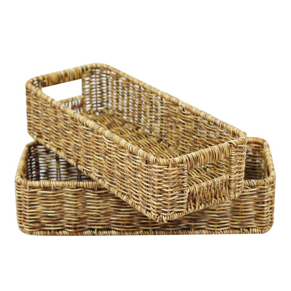 Amosfun 2piezas Cesta para Palillos Organizador de Contenedor para Utensilios Cesta para Cubiertos Almacenamiento de Cocina Uso Encimera