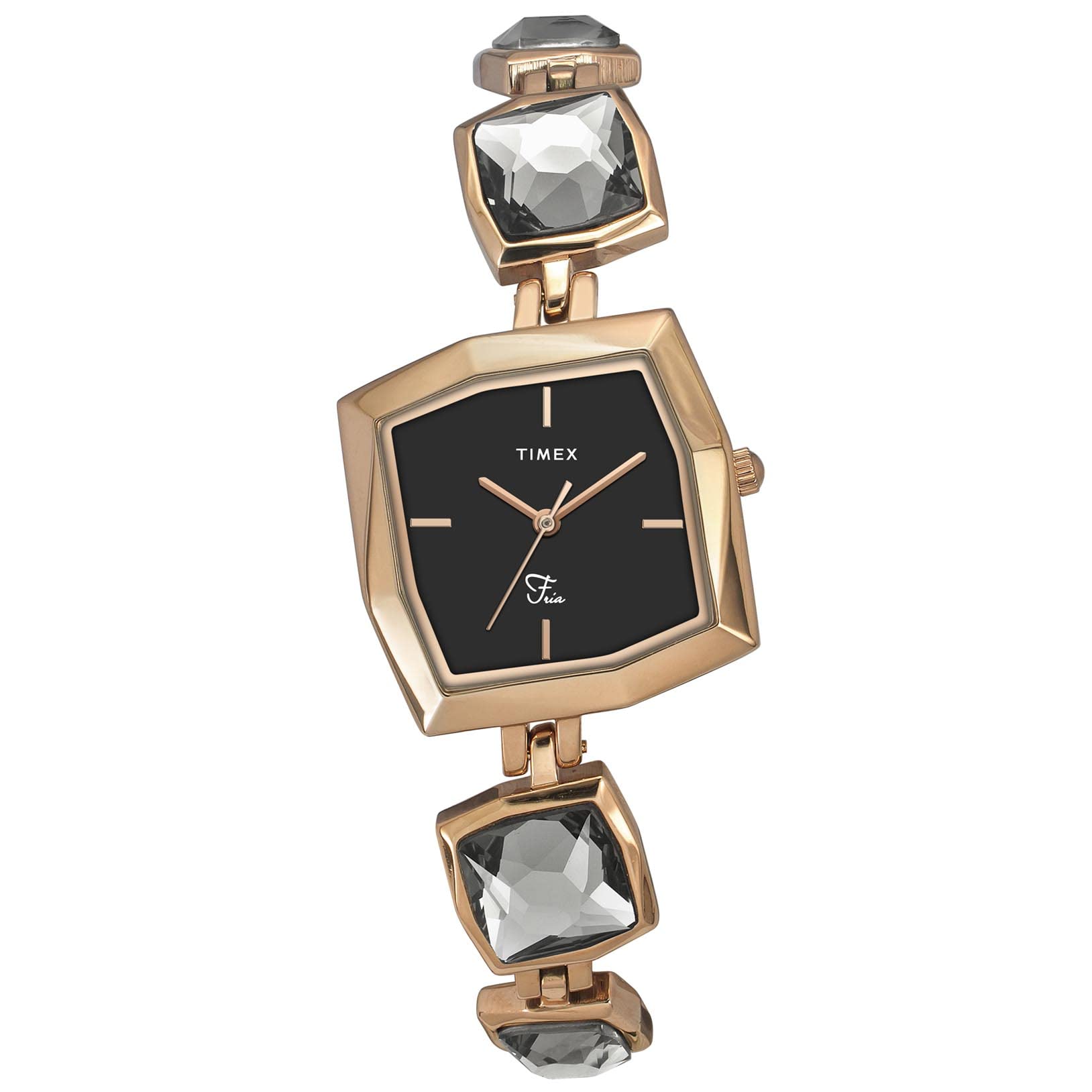 TIMEX Fria Women Black Square Analog Watch - TWEL16100 (B0BCR14WP4) Amazon Price History, Amazon Price Tracker