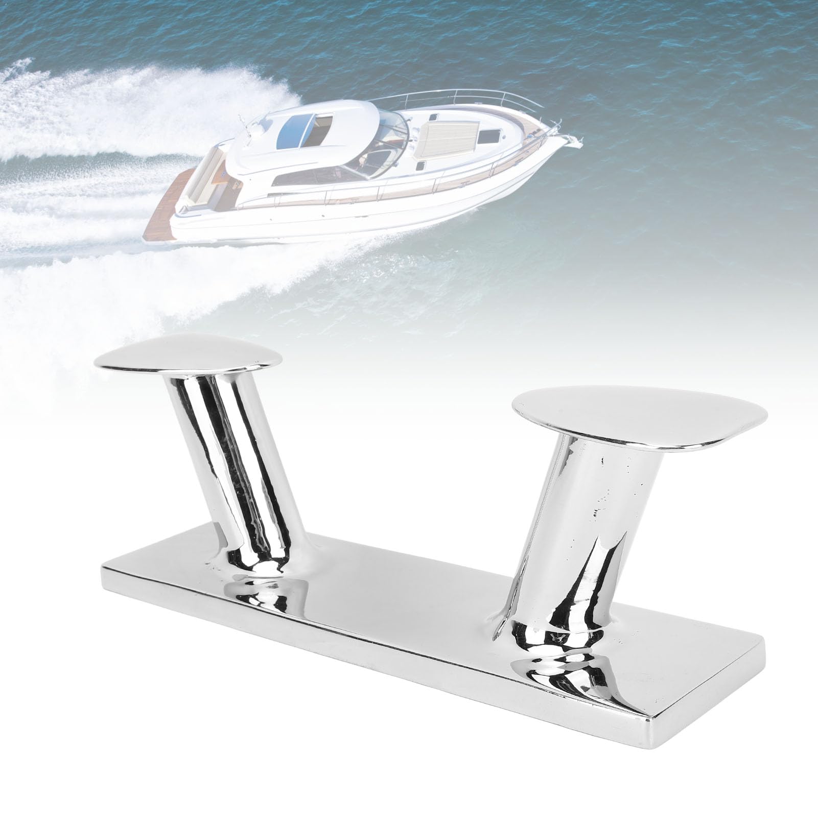 Taquet De Base En Acier Inoxydable 316 - Pour Bateau - Poli Miroir - Plusieurs Tailles (4, 5, 6, 8 Pouces) - Fixation Solide