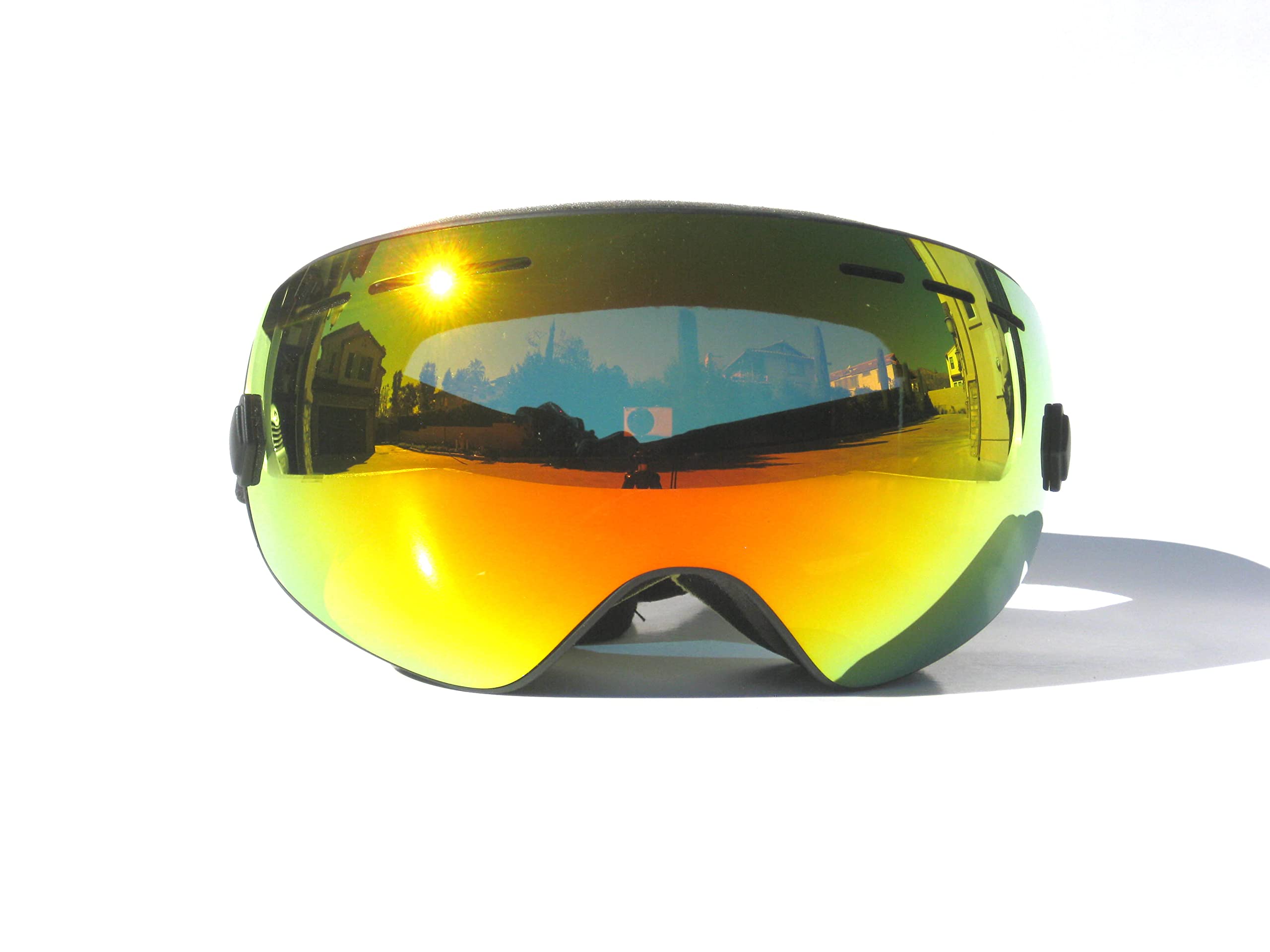 CRG SportsSki Goggles 100% UV Protection Frameless Snowboard Goggles for Men,Women,Adults