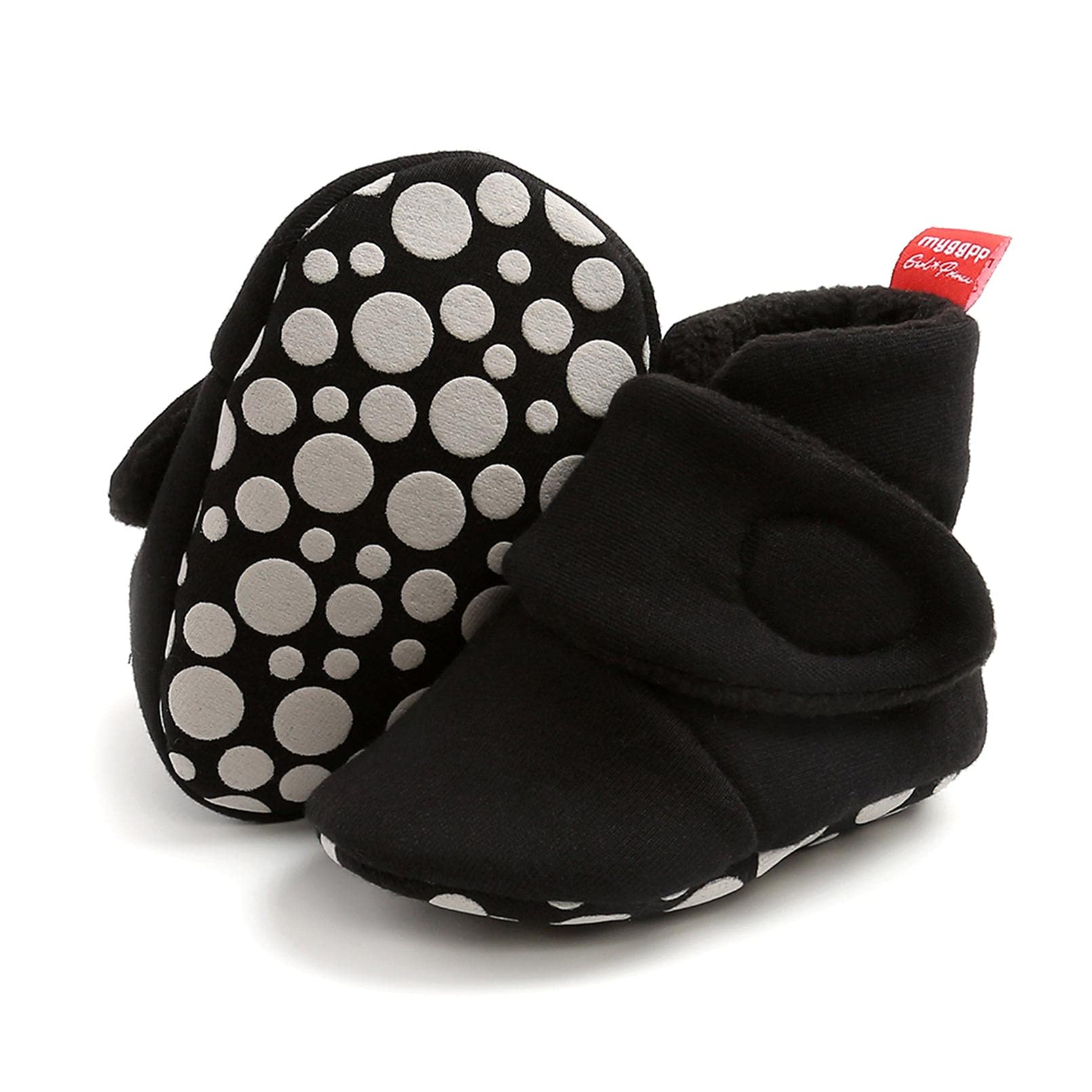 TMEOG Baby Booties Slippers Infant Boots Newborn First Walking Shoes Baby Winter Sock Crib Shoes for Boys Girls 0-6 Months — view 8