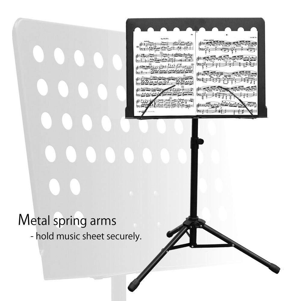 Techtest Notation Stand Lyrics Foldable Violin Music Sheet Holder Adjustable Orchestra Conductor Music Stand, Light Weight for Travel 3