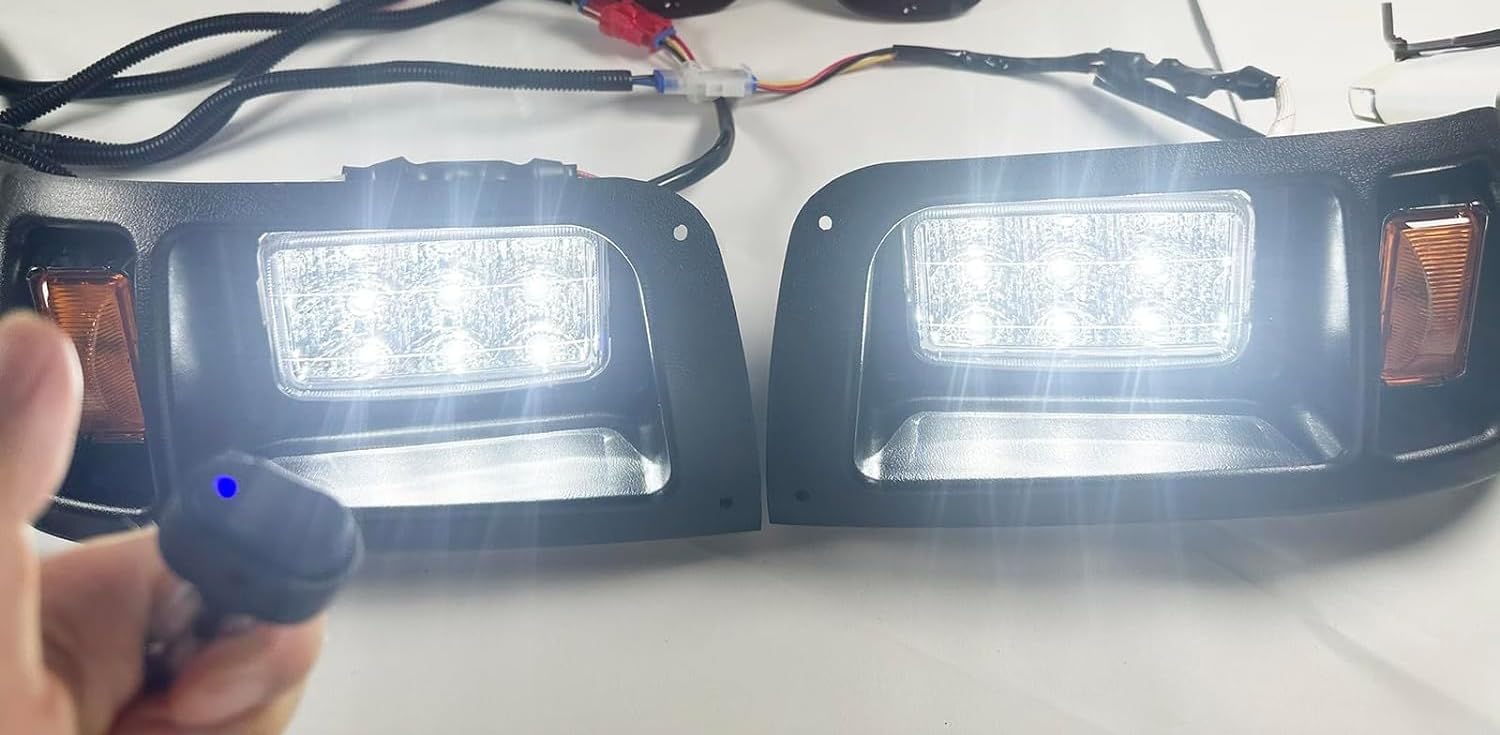 Golf Cart Club Car DS LED Headlight replacement | Club Car DS LED Light Replacementfor DS 1993&UP Gas and Electric golf cart headlights