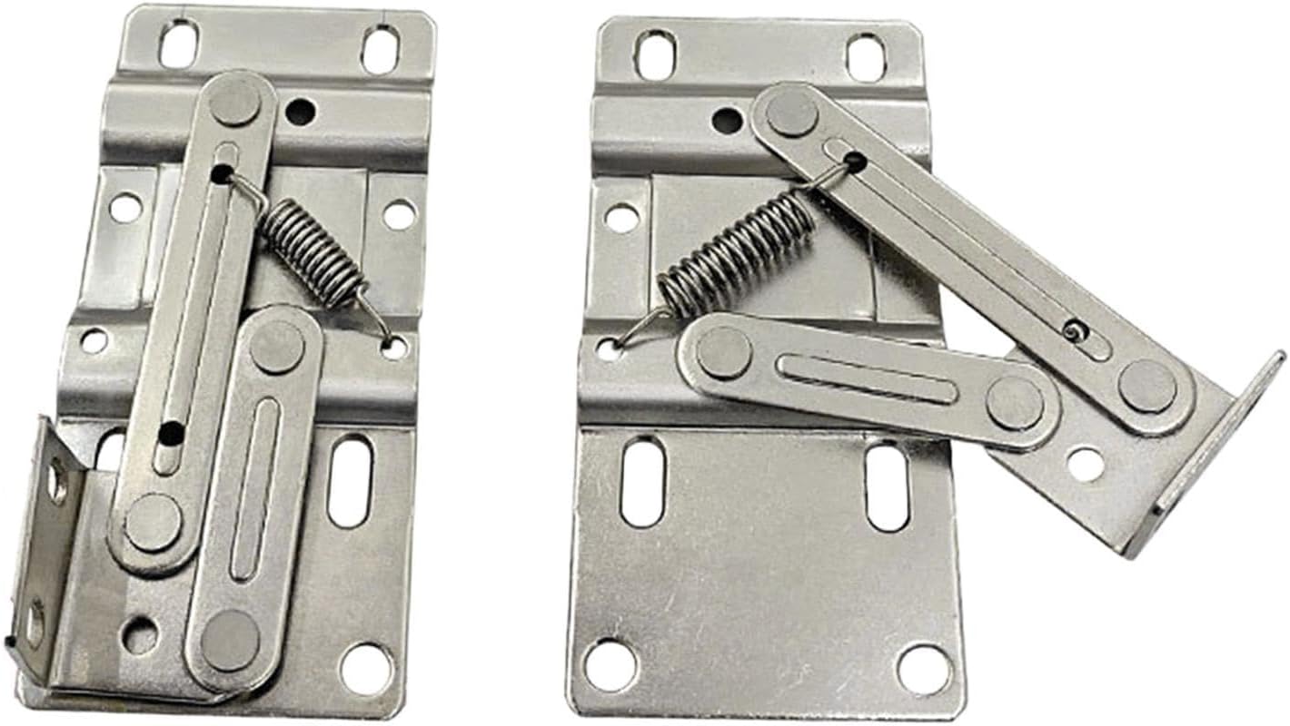 2X Flip Out Tray Hinges Bookcases Office Replacement Maintenance Sink Hinges