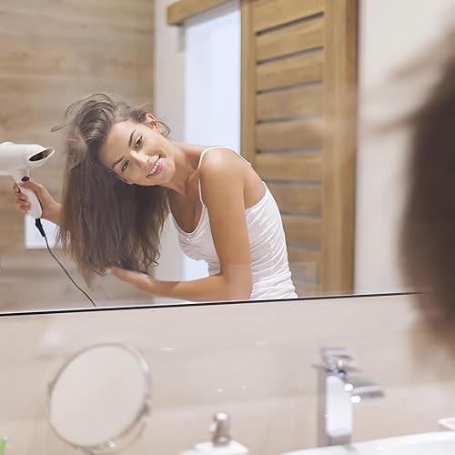 Miniatura 5 de Espejo de pared de 36 x 24 pulgadas, moderno espejo de baño negro con marco de aluminio, espejo de pared rectangular, espejo de tocador para baño,