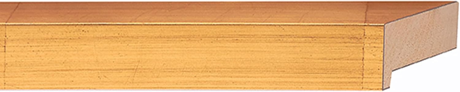 24x24 Shadow Box Gold Solid Wood Display Frame | 1.625 Inch Deep | 1 Inch Moulding Width | UV Resistant Acrylic Plexiglass, Acid Free Foam Board Backing and Hanging Hardware | Gilbert