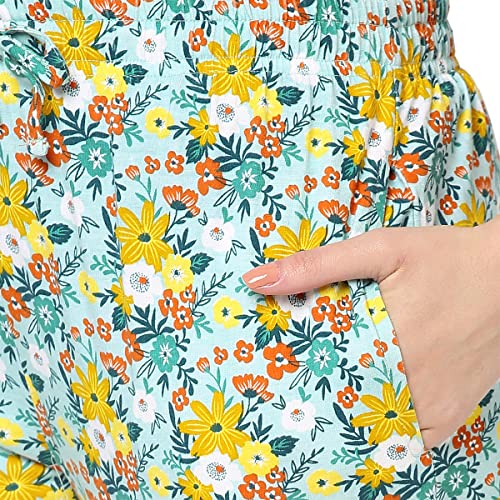 Image of Inner Sense Organic Cotton and Bamboo night pants for women I Anti Odour, Soft, Comfortable, Lightweight, Full-length, Dual-side pocket, Soft pajama for women