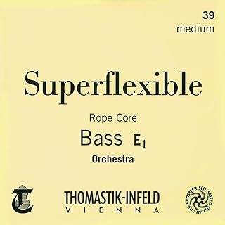 Thomastik-Infeld 39S Super Flexible Double Bass Strings, Single String, 4/4 Size, Steel Core, Chrome Wound, Solo Tuning