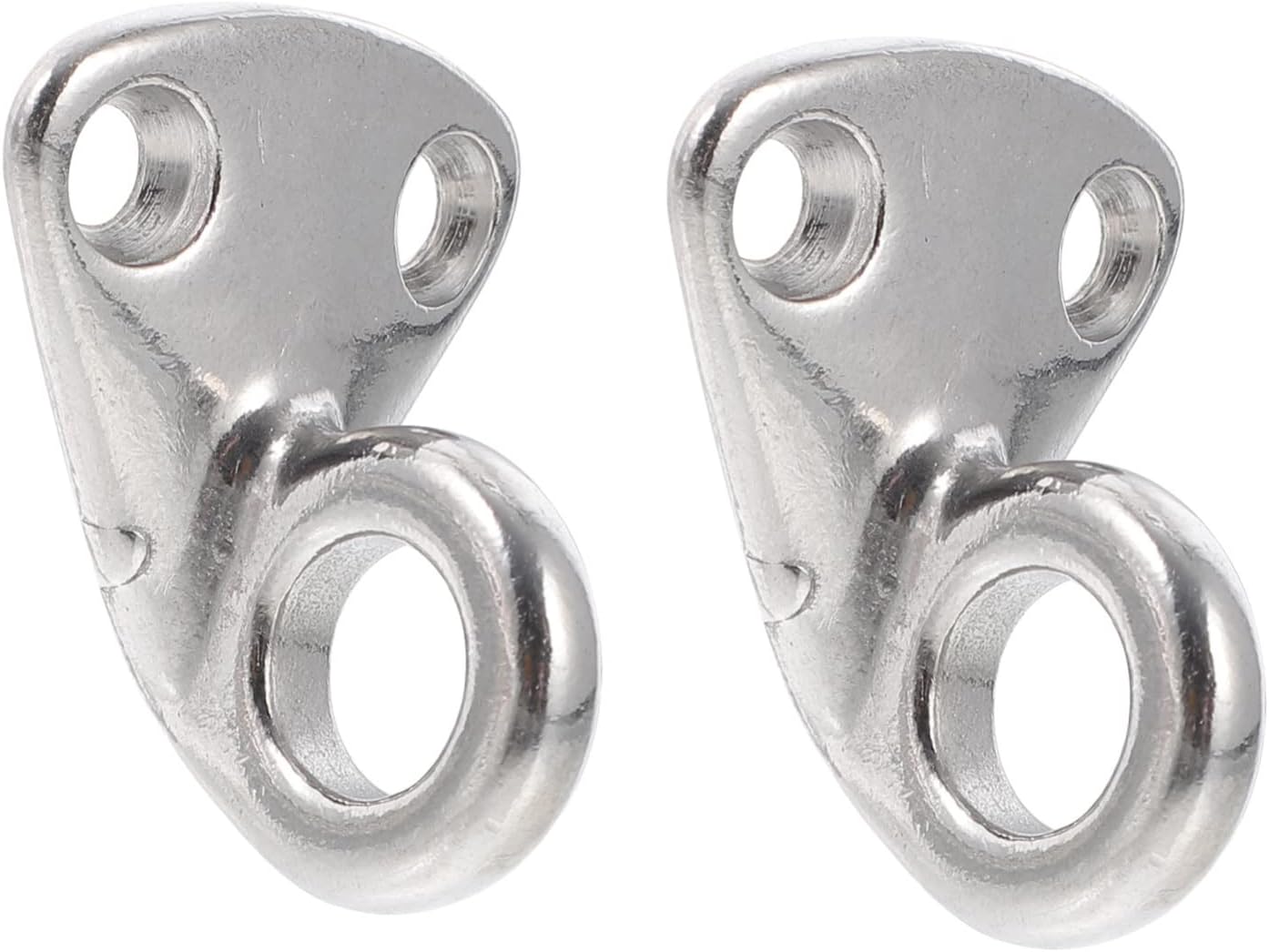 Garneck Essential Yacht Hooks 2pcs Portable Boat Hook Set Silver for Easy Positioning