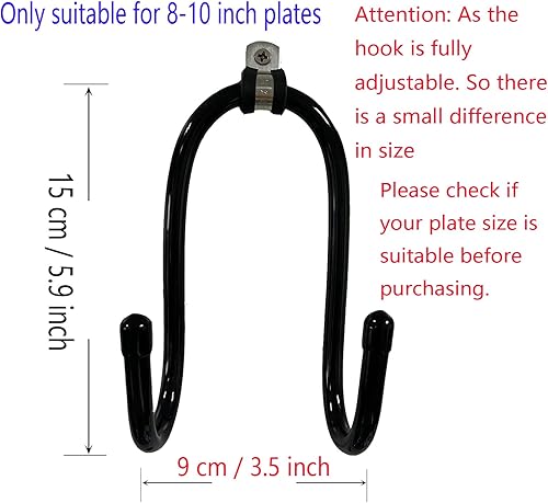 Soporte de exhibición de metal para montaje en pared, soporte para fotos de caballete negro, muestra marcos de fotos, placas decorativas, tabletas y