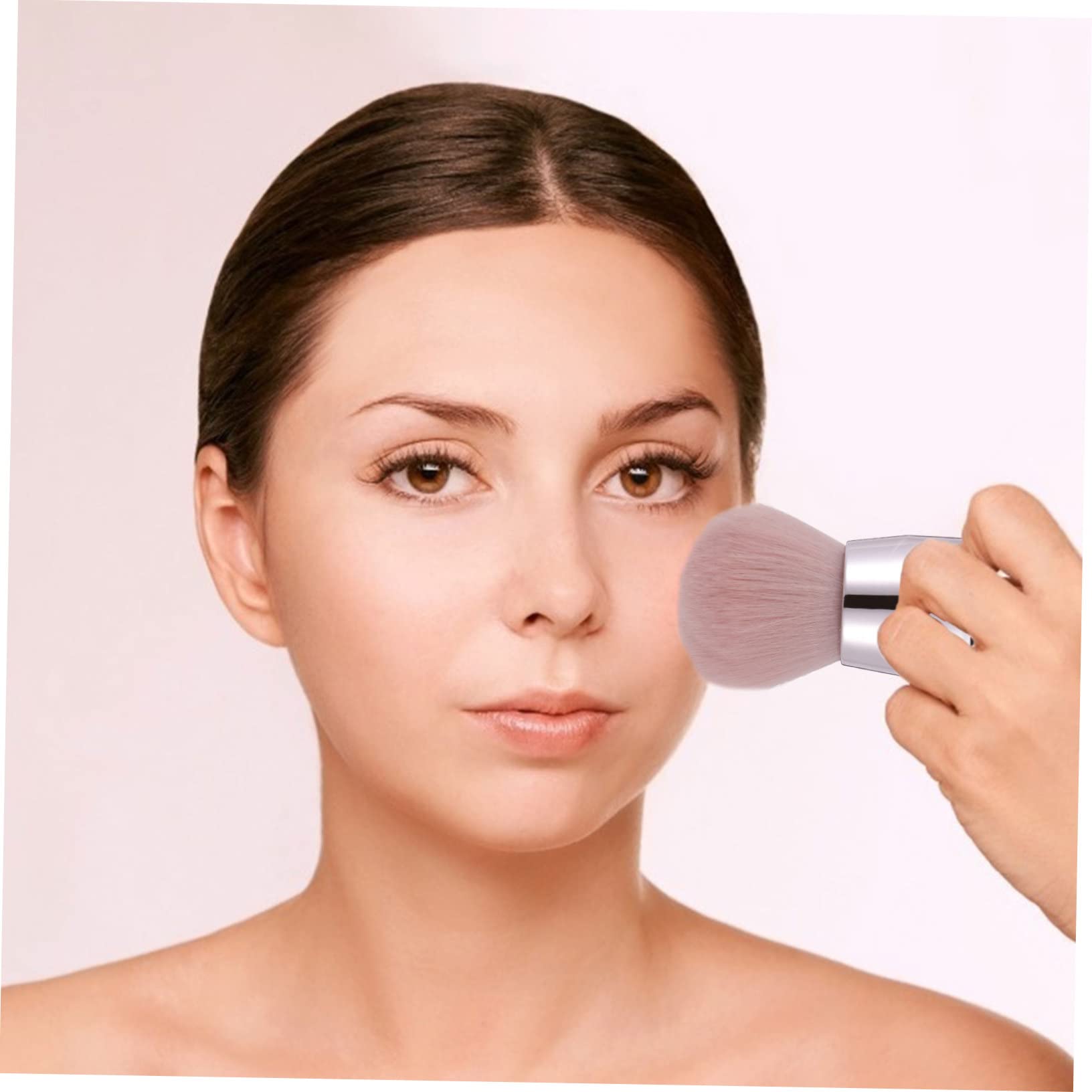 MAGICLULU 3er-set Make-up-pinsel-set Pilzform Foundation-pinsel Weiche Kunstfaser Bequemer Griff Tragbar Für Unterwegs 2 Stück X 3