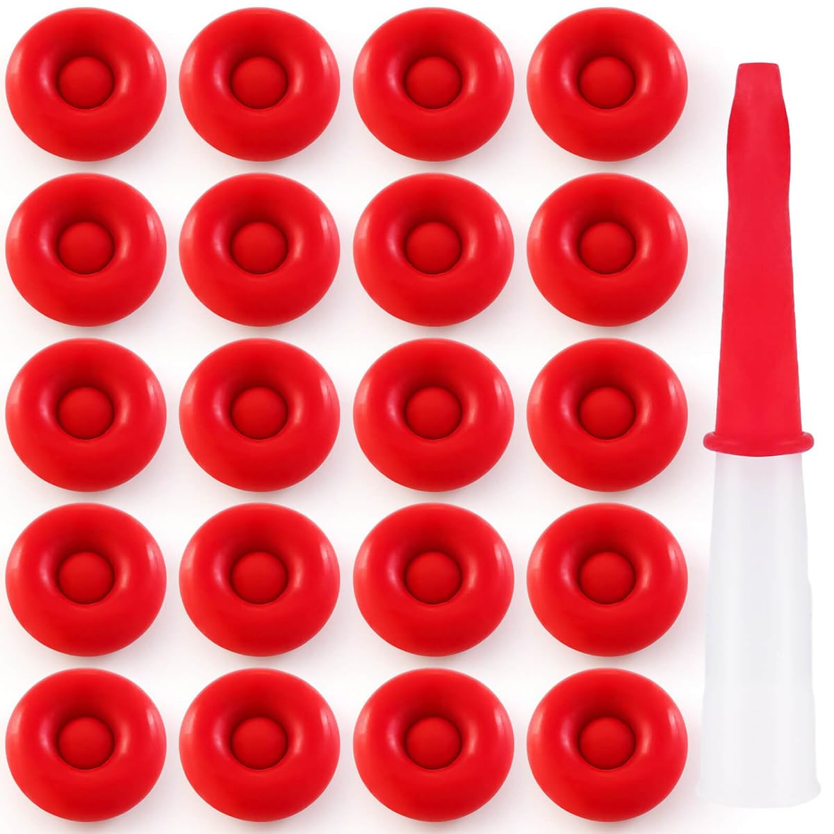 Serplex® 20Pcs Caulk Applicator Nozzle Caps Silicone Sealing Caps Caulk Gun Nozzle Caps Elastic Silicone Nozzle Caps for Glue Applicators, Caulk Applicator-image-8