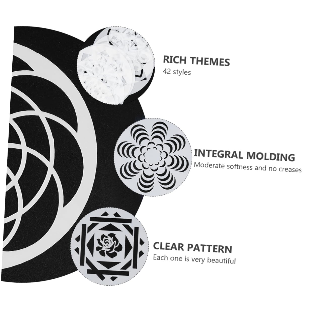 SEWACC 126pièces Pochoirs Mandala Pour Peinture Modèles Pet Flexibles Et Pour Créations Artistiques Sur Sols Murs Et Meubles