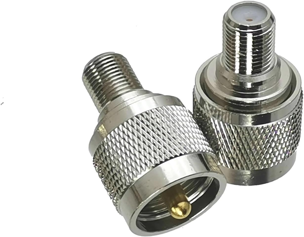 1Pcs F TV to N/UHF SO239 PL259 BNC PAL DVB-T Male Plugs & Female Jack Coaxial Adapter Connector(F F to IEC F)