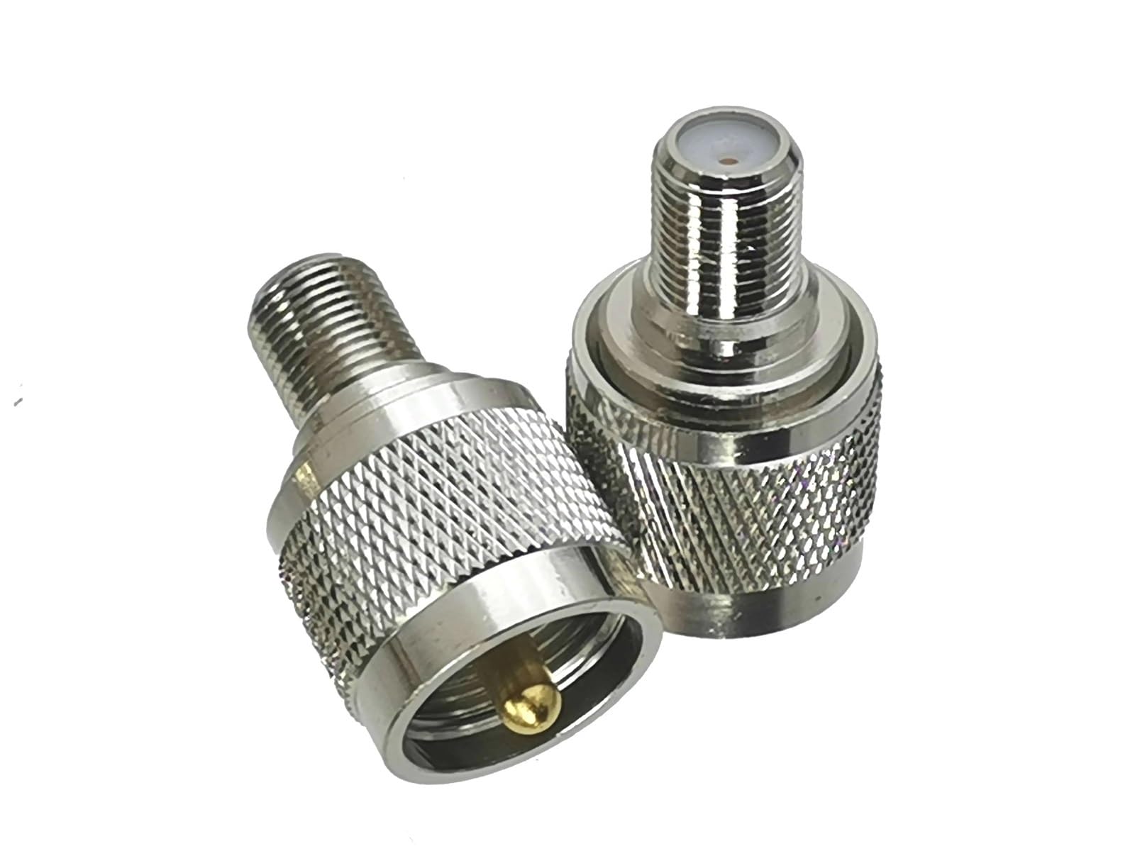 1 connettore adattatore coassiale da F TV a N/UHF SO239 PL259 BNC PAL DVB-T maschio e jack femmina (N F a F M)
