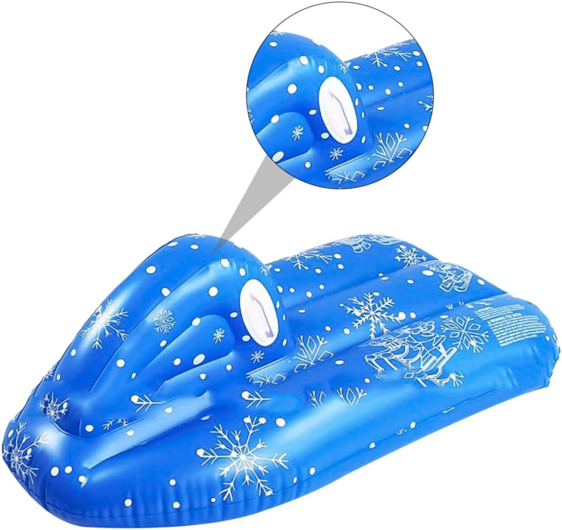 IMIKEYA Inflatable PVC Snow Sled and Snow Tube for Winter with Cold-Resistant Material Portable ’s Winter Outdoor Sledding