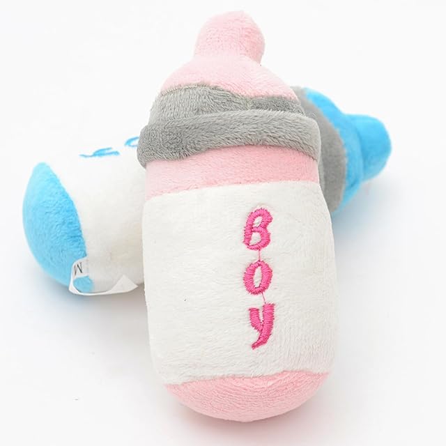 Foto 4 de 7 de fxwtich Accesorios para perros Perro Lindo Biberón Forma Mordedor Sonido Chirriante Divertido Mascota Peluche…