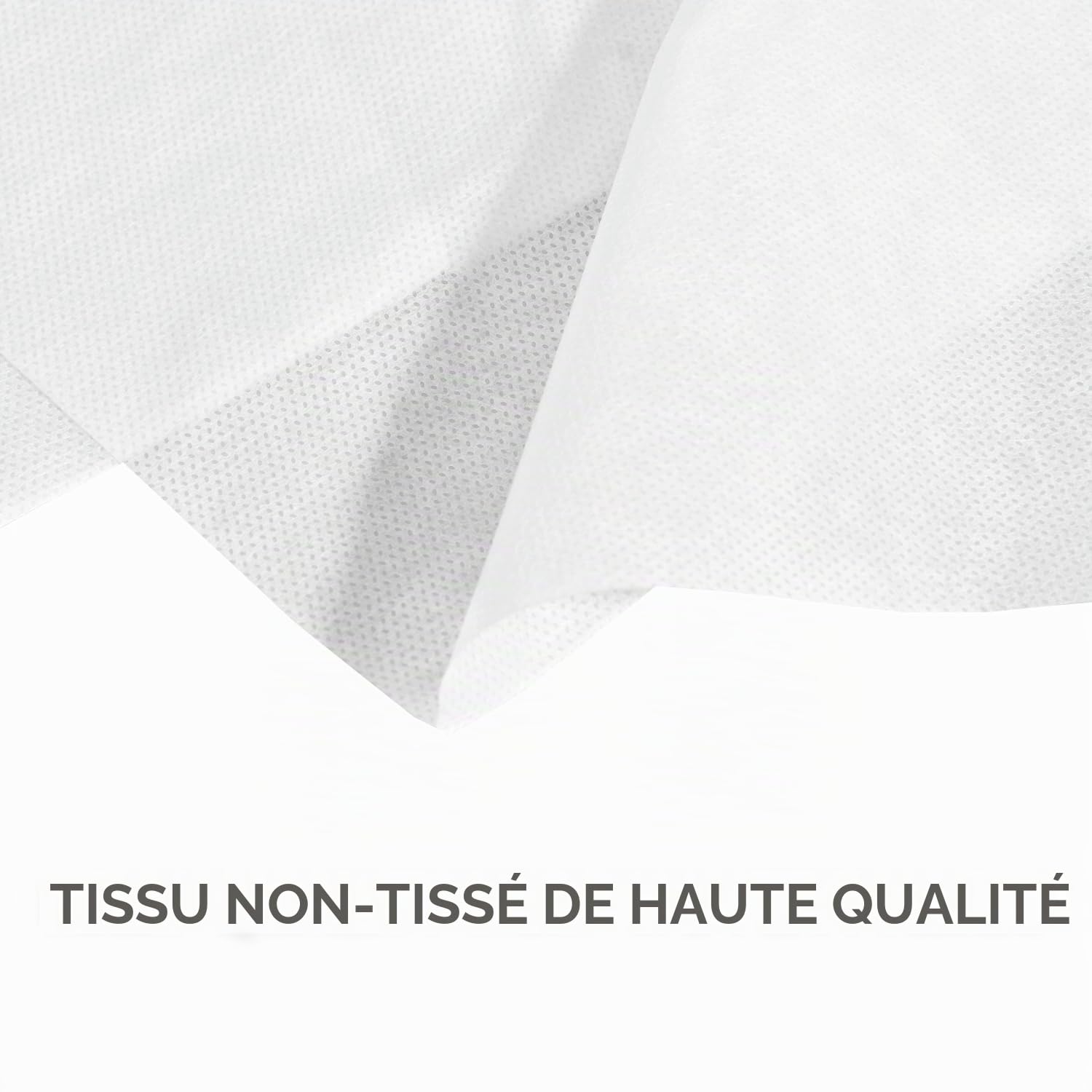 Lot de 100 Draps Jetables pour Table de Massage, Drap de Lit Jetable en Tissu Non Tissé Épais, Draps Jetables pour SPA, Institut de Beauté, Salon de Tatouage, 80 x 180 cm, Blanc