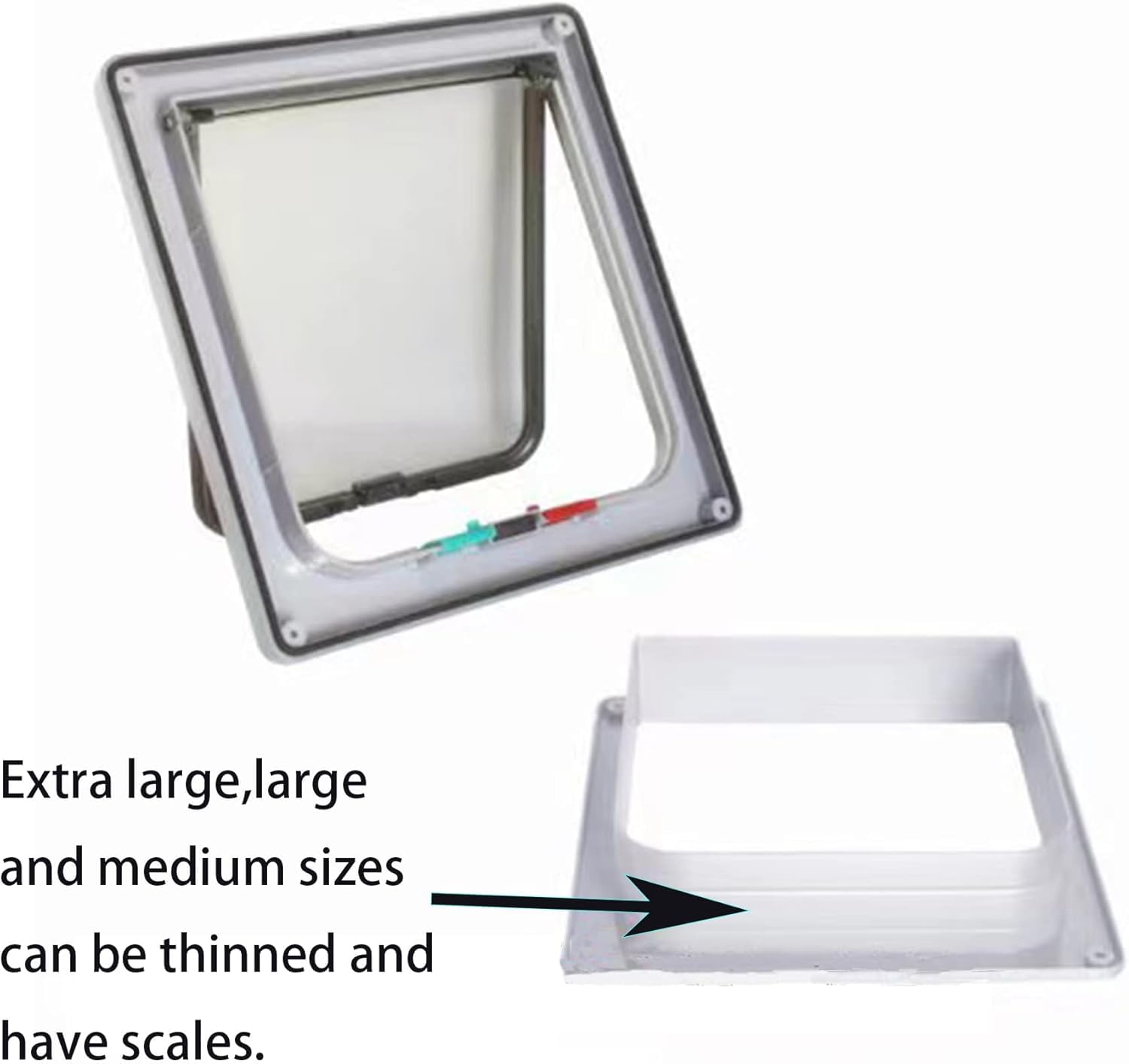 MiniGlypture Cat Flap, 4-Way Locking Cat Door, Pet Door (Female, L) - Image 3