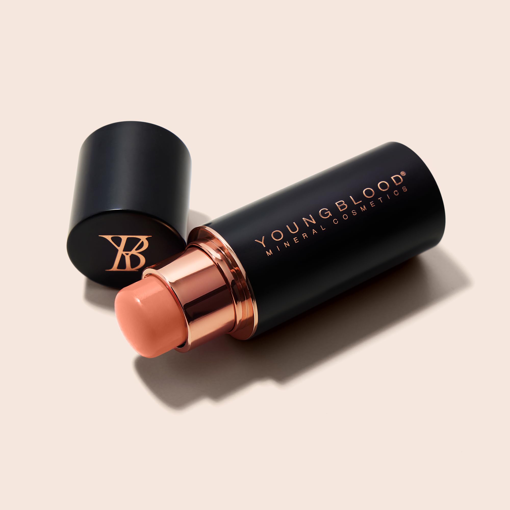 Vivid Luxe Creme Blush Stick - Bellini by Youngblood for Women - 0.32 oz Blush, Cranberry, 9.6 ml (Pack of 1) - Image 2