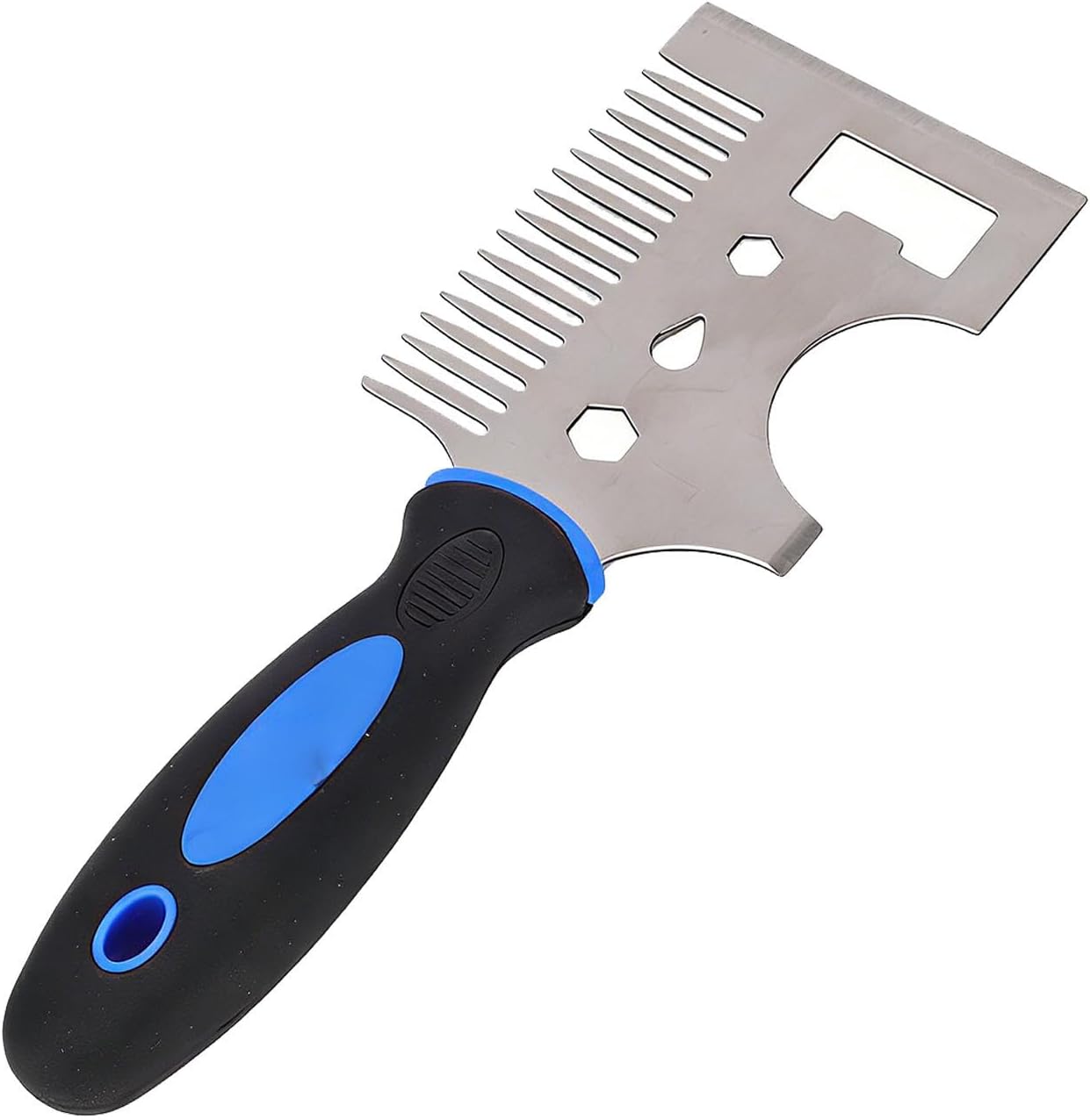 Eujgoov Paint Brush and Roller Cleaner Tool Brush Comb Roller Cleaner, Stainless Steel Paint Scraper, Easy Grip Rubber Handle, Putty Knife Scraper, Painters Tool