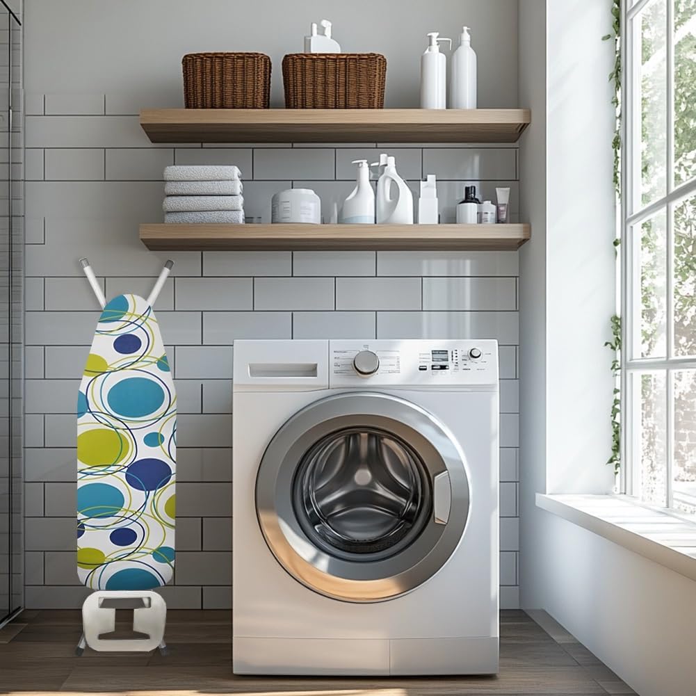 Replacement Ironing Board Cover, Scorch Resis-tant Toggle Fastening Secure Fit, Easily Fits to Boards of 91-122cm(Brown,51.1 L x 18.9 in W (130 x 48 cm))