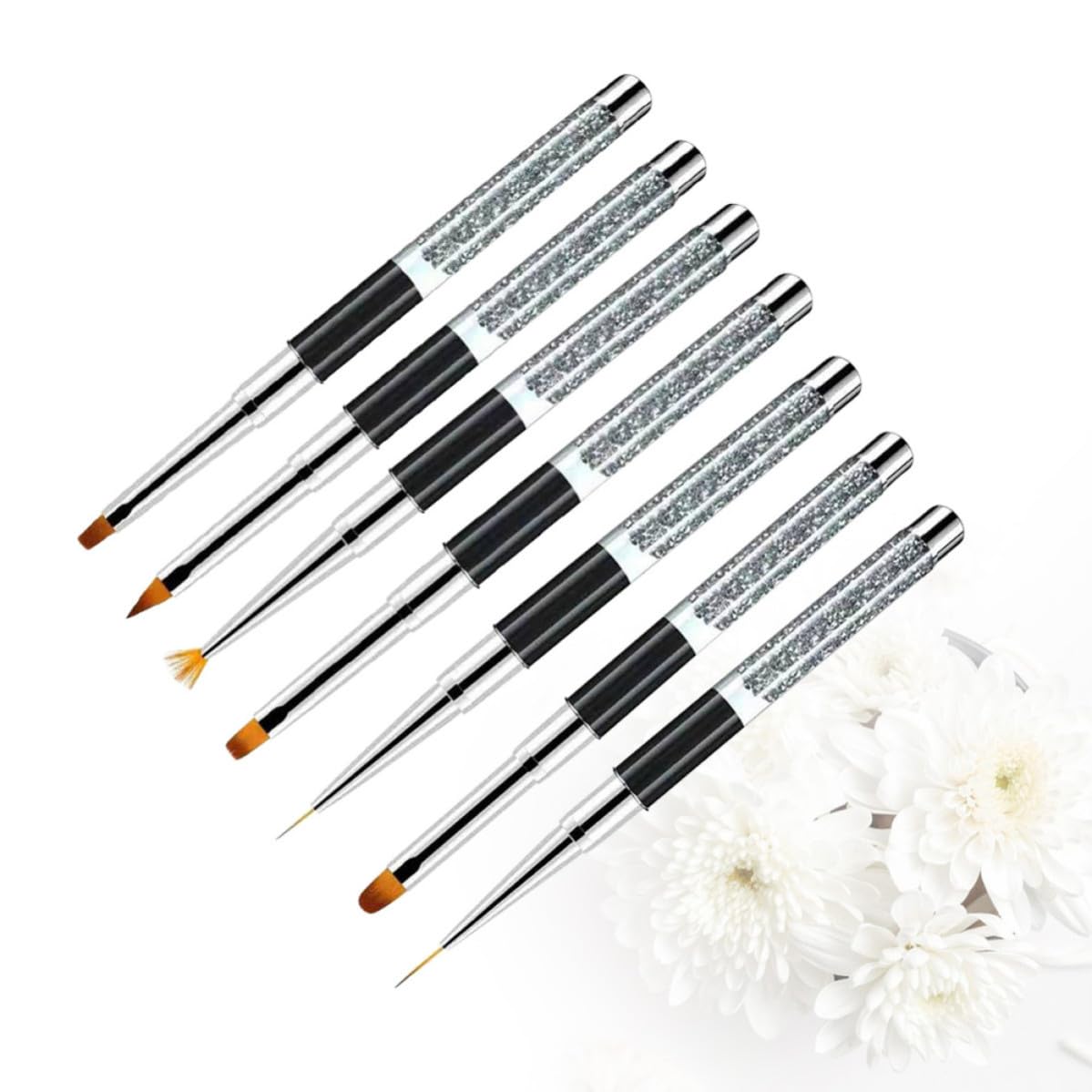 7pcs Drill Nail Art Pen Brush Kit for Fine Nail Painting