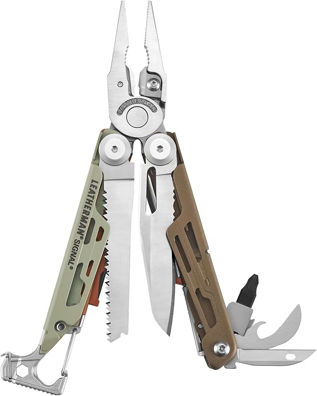 Signal 19-in-1 Multi-Tool, Mesa Verde | Ferrocerium Fire Starter, Emergency Whistle & Diamond-Coated Sharpener for Camping, Hiking & Survival, Made in USA