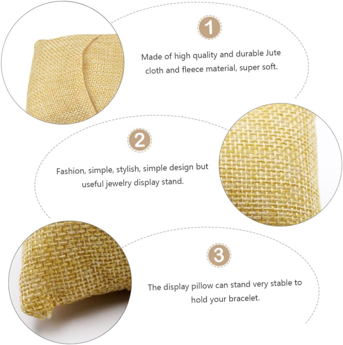 Cabilock 24pcs Quality Pillow for Display Bracelets Chains Watches Bangle Stores Museums Home